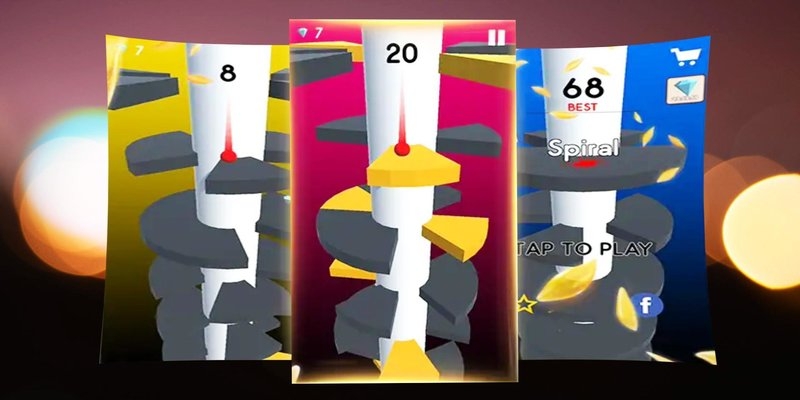 Puzzlespiele wie Helix Jump